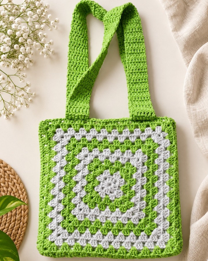 Granny Square Tote Bag