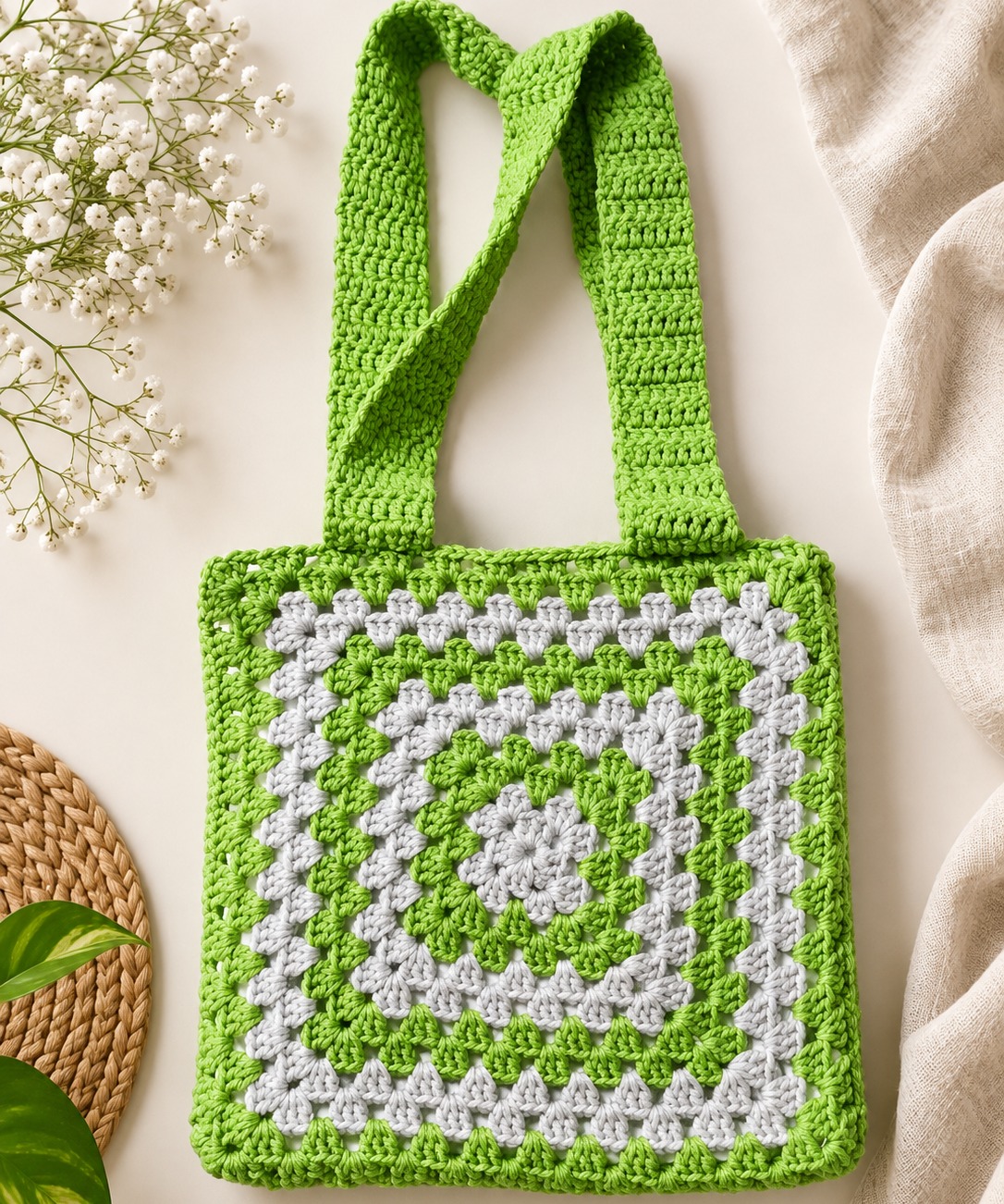 Granny Square Tote Bag